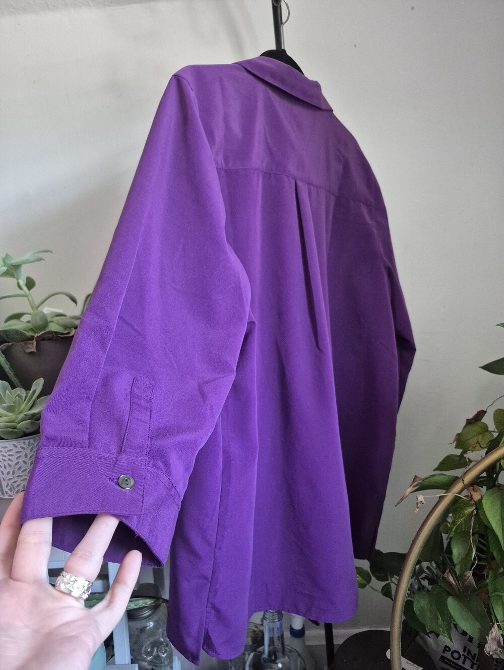 TravelSmith Vibrant Purple Travel Top - Picture 2 of 7